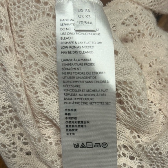 Free People Coffee In The Morning Tunic Sweater Top in Chamoix Cream, Size XS - Picture 9 of 11